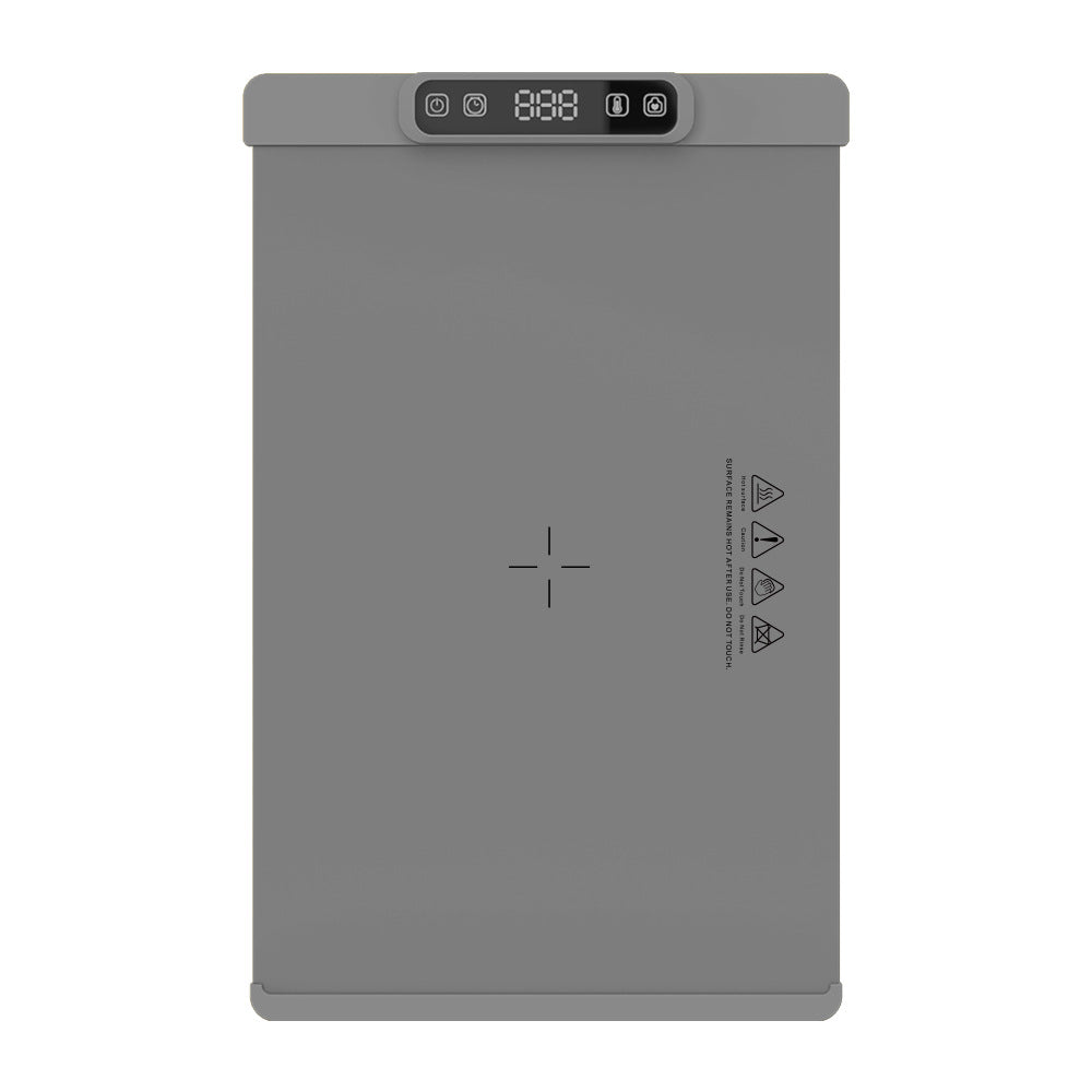 NUKUMI™ 食卓の保温マット グレー 温度調節・タイマー操作パネル付き
