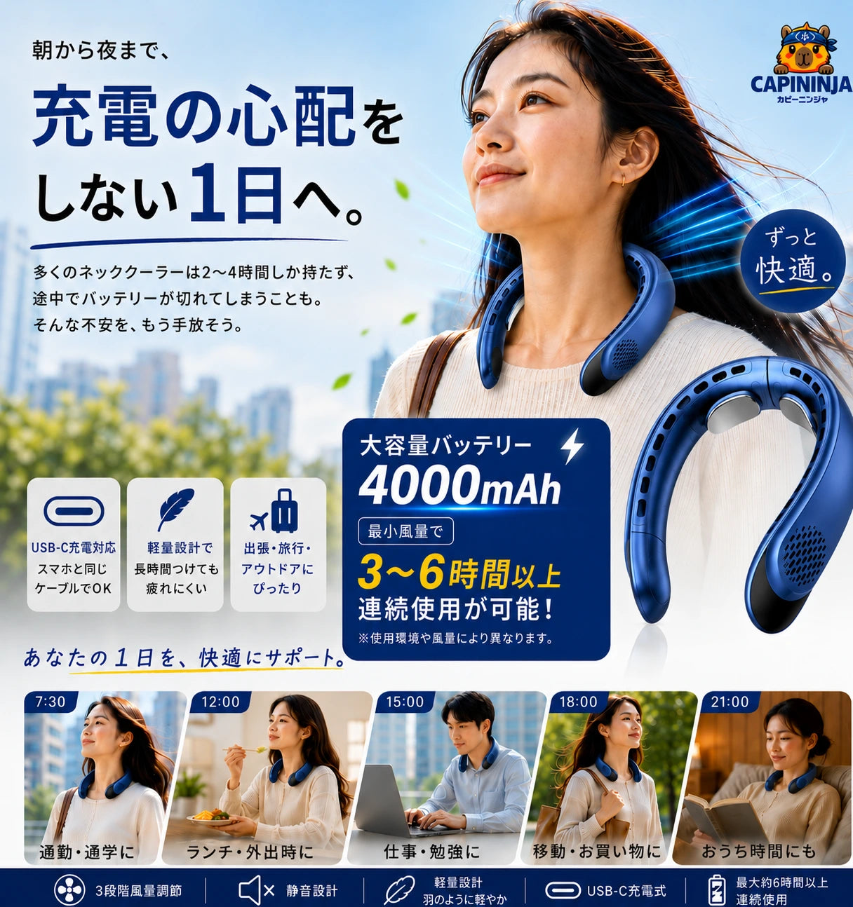 CAPININJA™ ネッククーラー Pro
