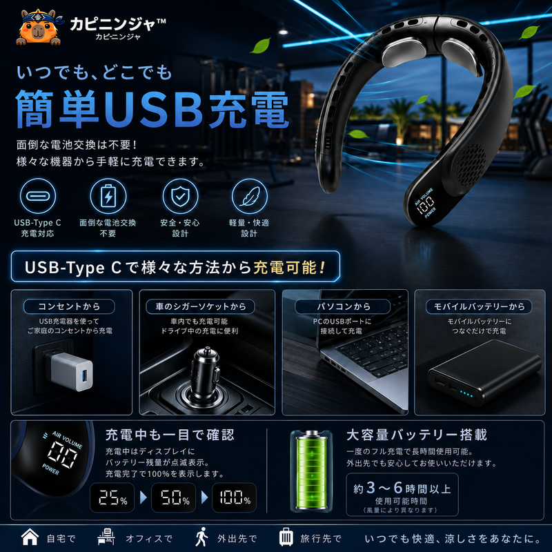 Capininja™ ネッククーラー Pro【SNS話題沸騰中】